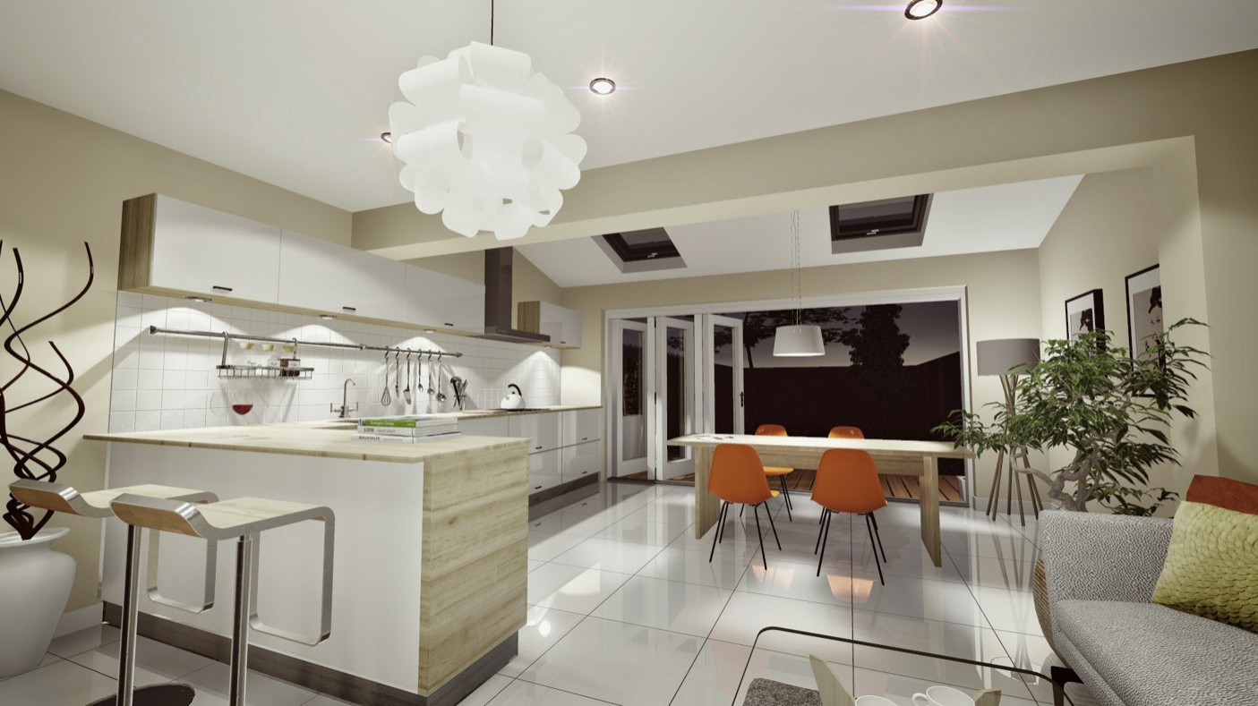 swindon 3d model rendering image imagery kitchen interior visualisation cgi design