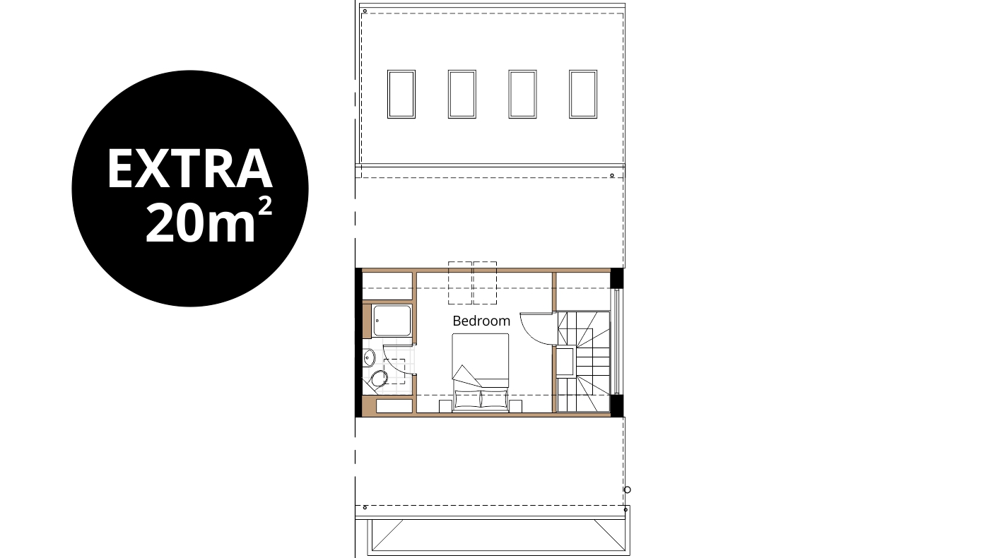 swindon loft conversion floorplan drawing extra bedroom en-suite ensuite