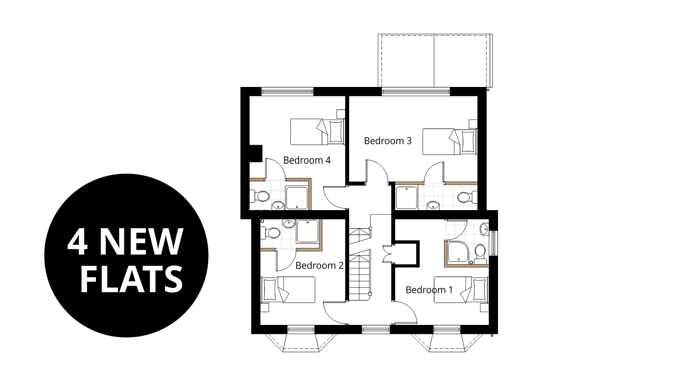 swindon new homes and development extension floorplan drawing en-suite ensuite dressing