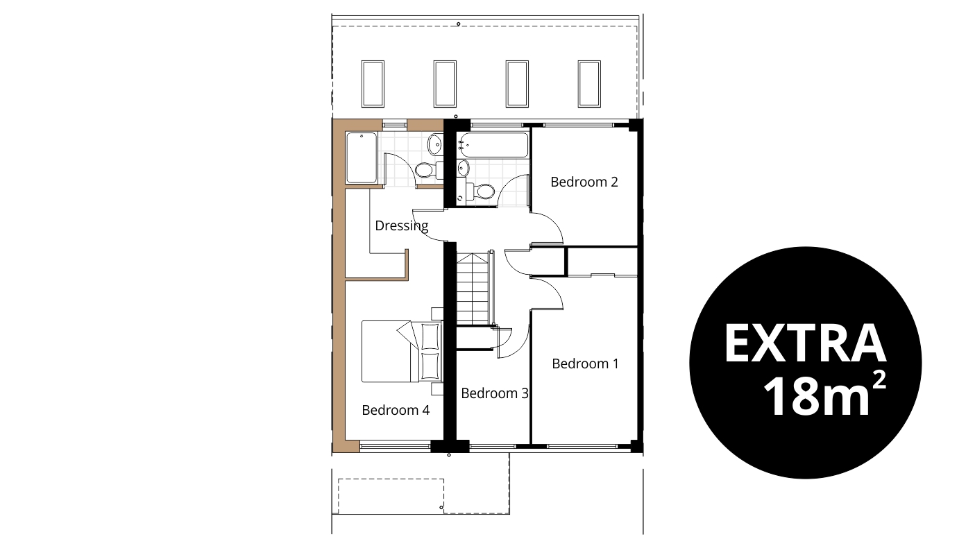 swindon cricklade two storey extension drawing semi detached house extra bedrooms master en-suite dressing area planning permission