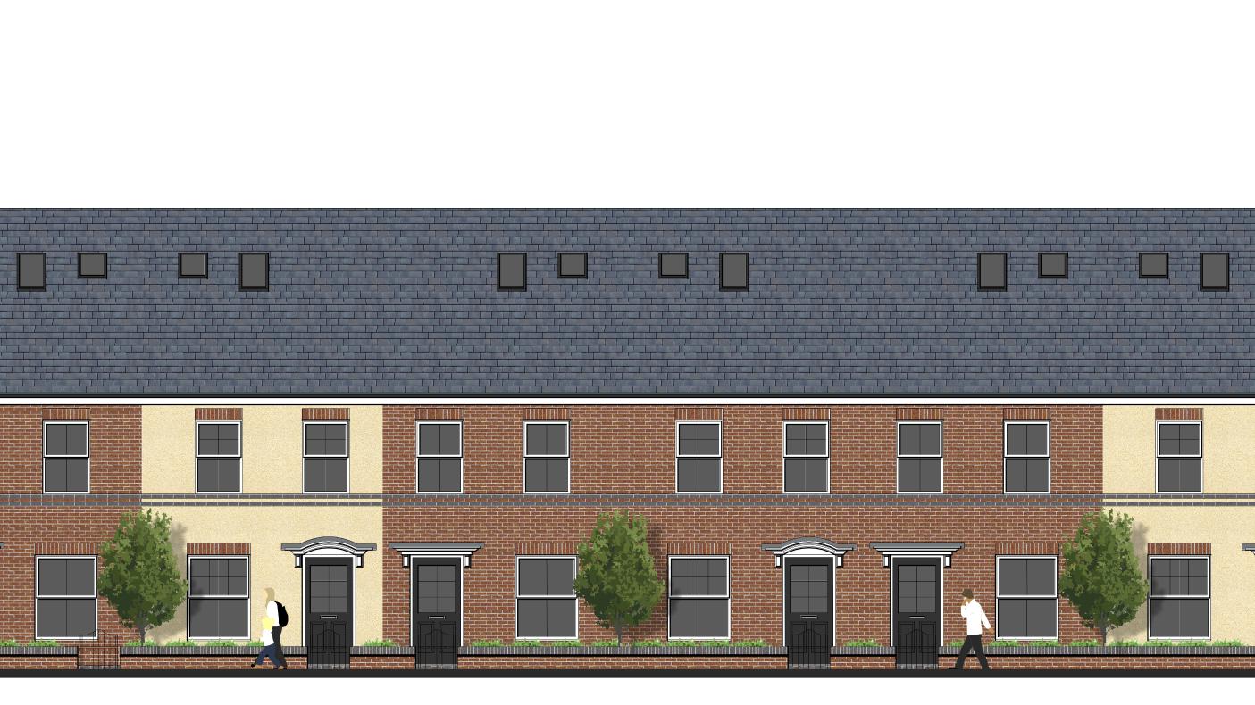 colour elevation drawing housing development new homes planning application swindon cotswolds wiltshire