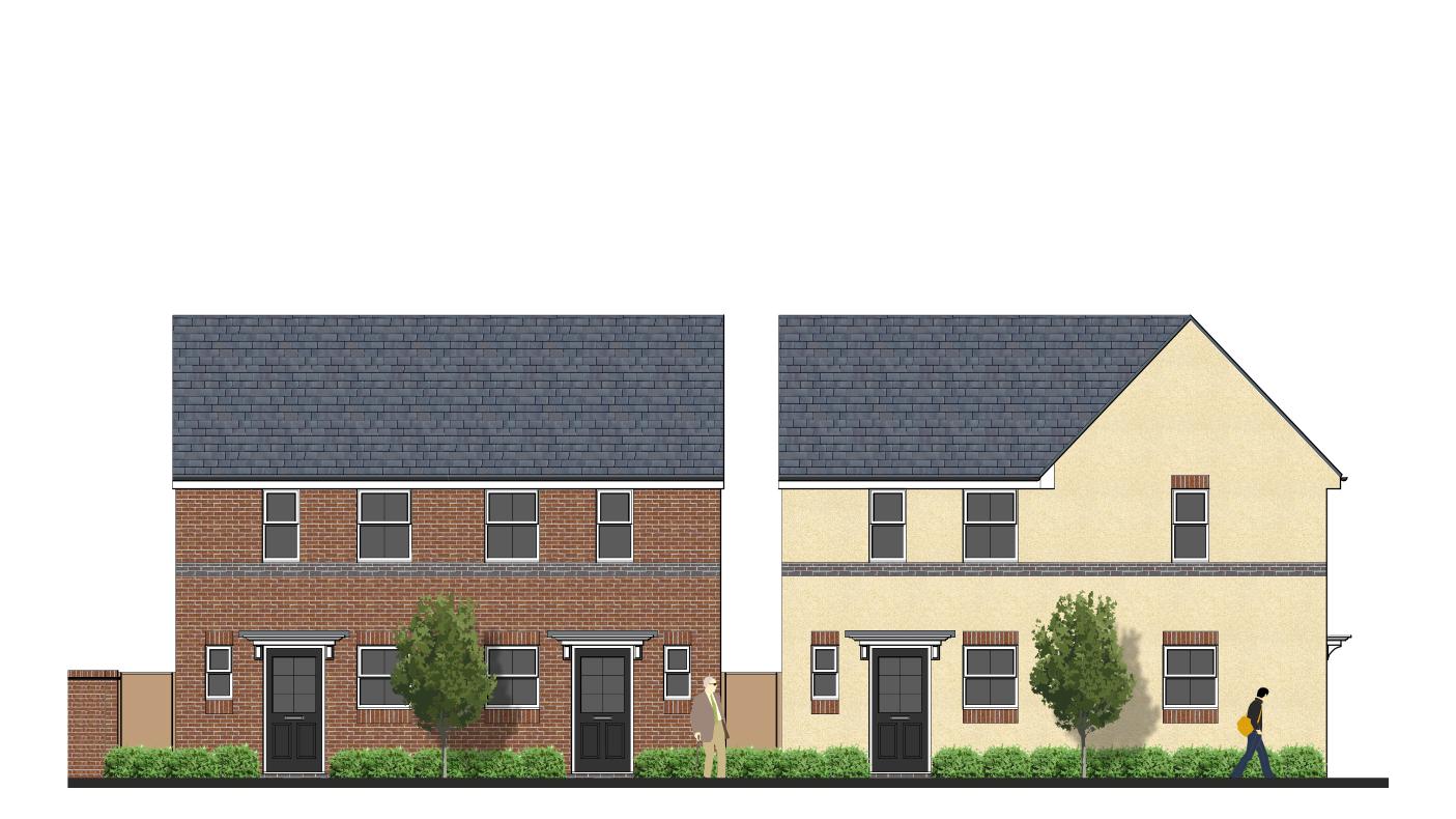 colour elevation drawing new homes development planning application swindon cotswolds wiltshire oxfordshire