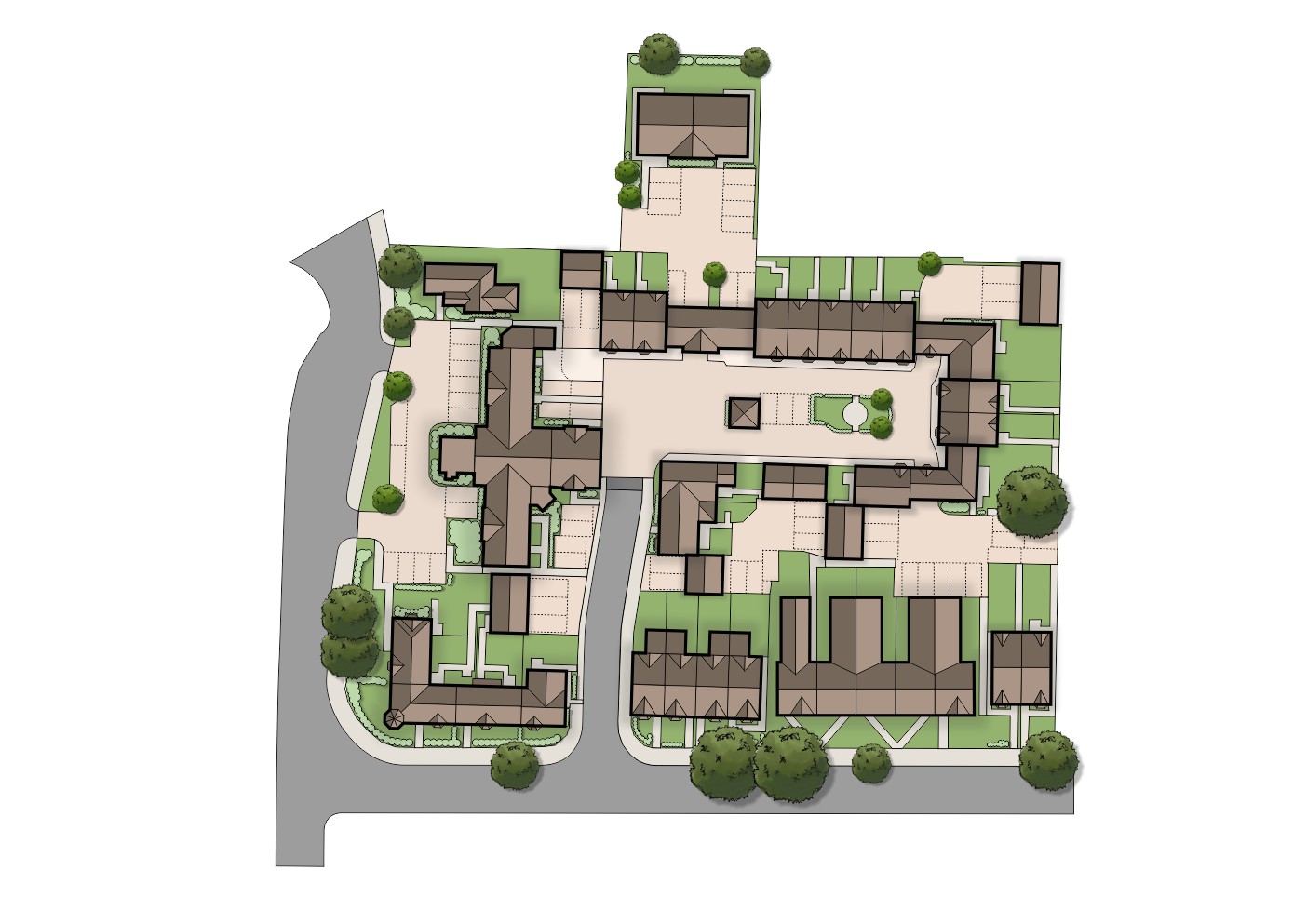 colour elevation drawing new house extension planning application swindon cotswolds wiltshire oxfordshire