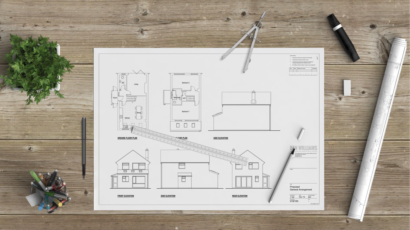 planning application drawing single storey kitchen extension open plan dining garage conversion wiltshire council cotswolds oxfordshire
