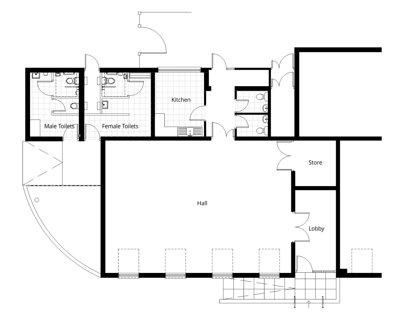 single storey side rear extension planning permission existing measured buiding survey floor plan drawing