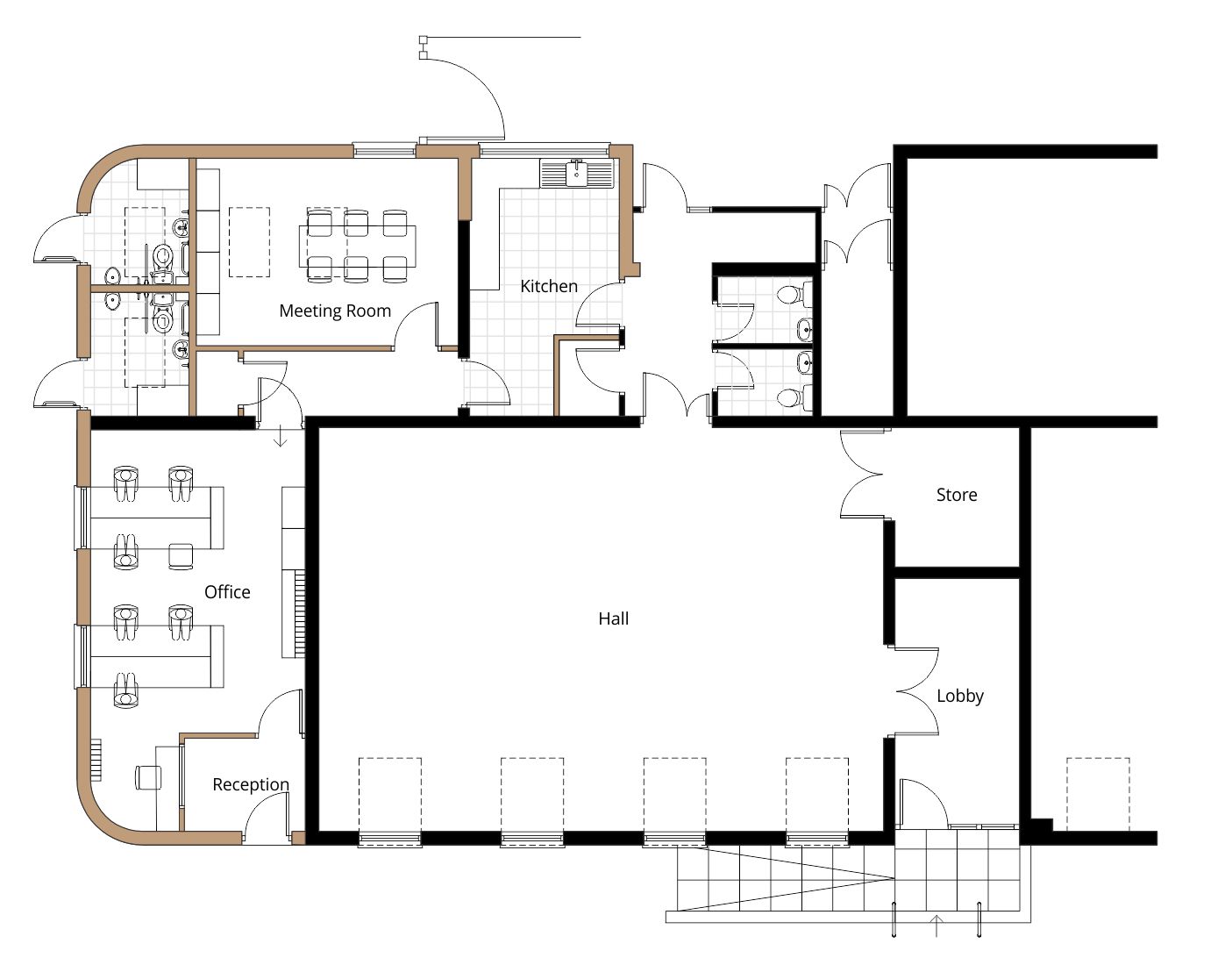 single storey side rear extension planning permission proposed floor plan drawing
