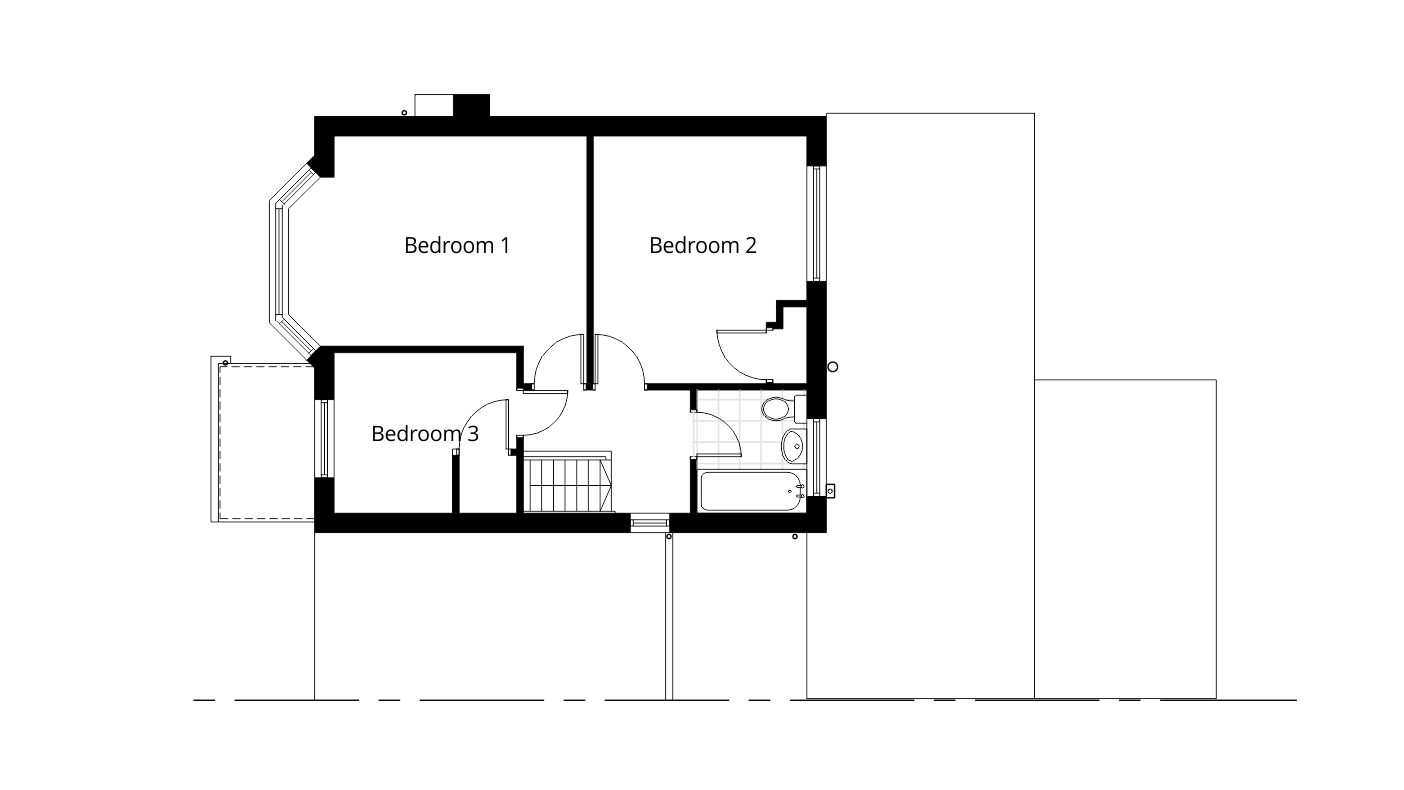 architectural design and planning services proposed first floor plan extension