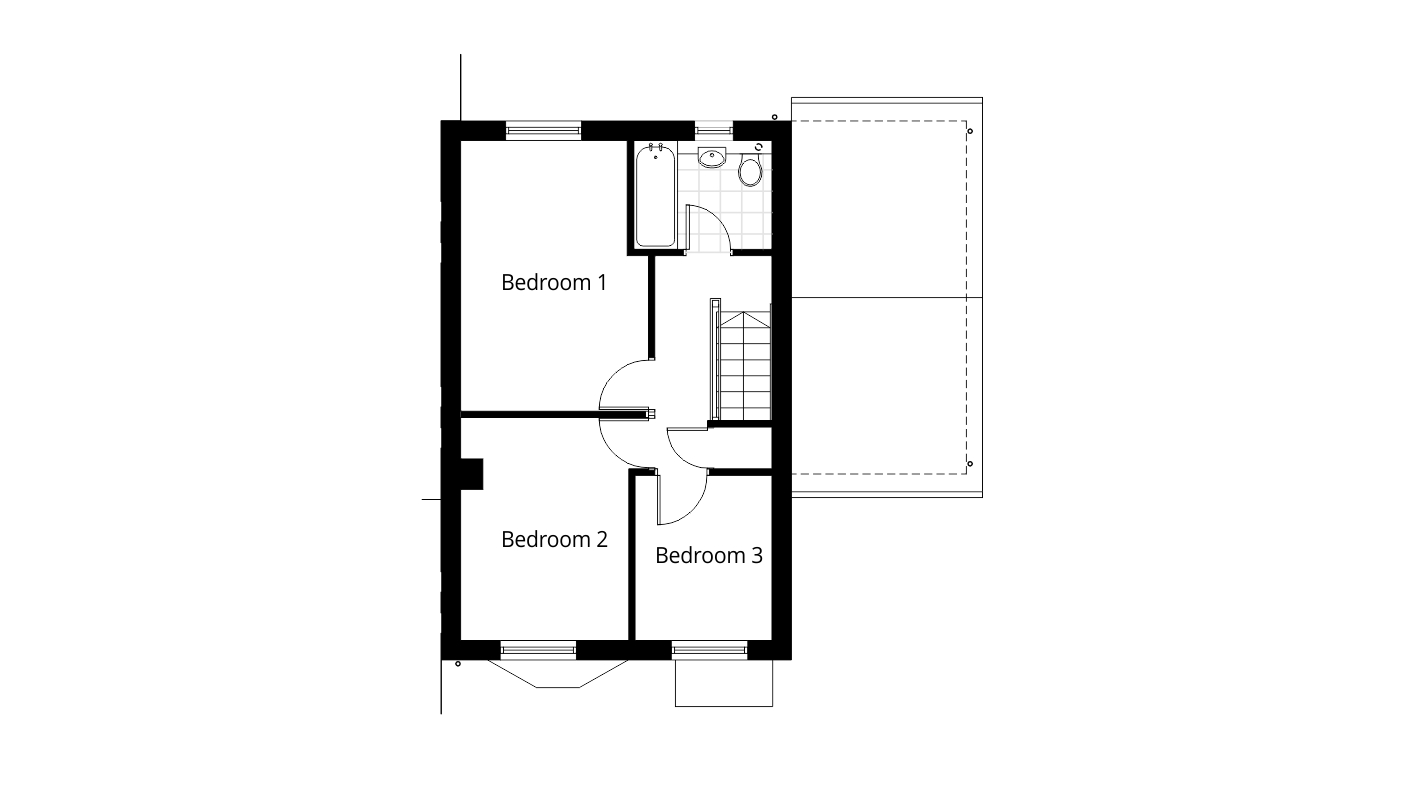 architectural plans drawings existing first floor