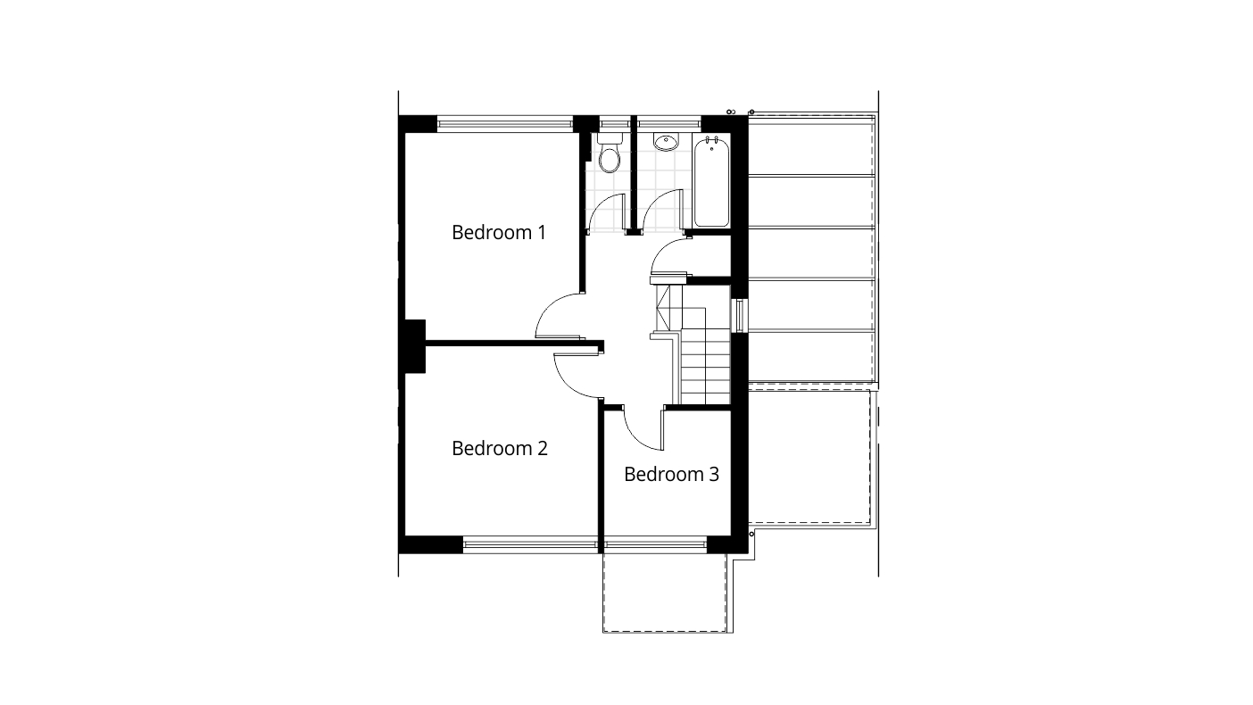 downstairs bathroom side extension proposed first floor plan
