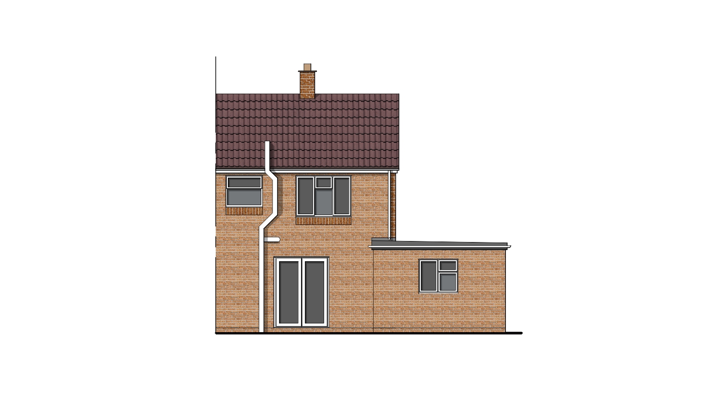 help with building regulation drawings to swindon building control proposed rear elevation