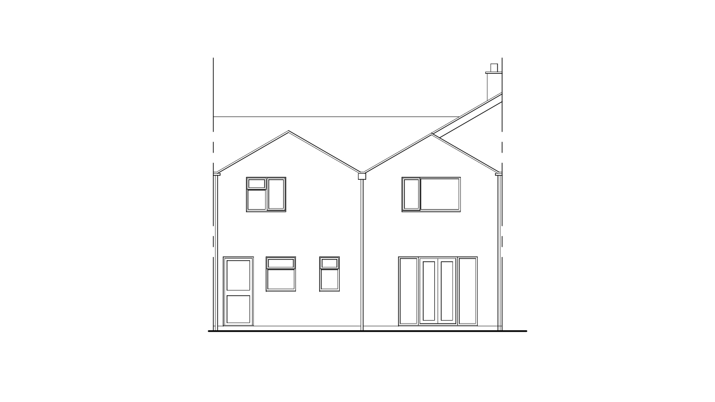 help with planning drawings swindon borough council proposed rear elevation drawing