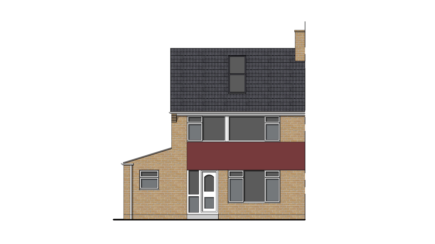 swindon planning department existing front elevation drawing