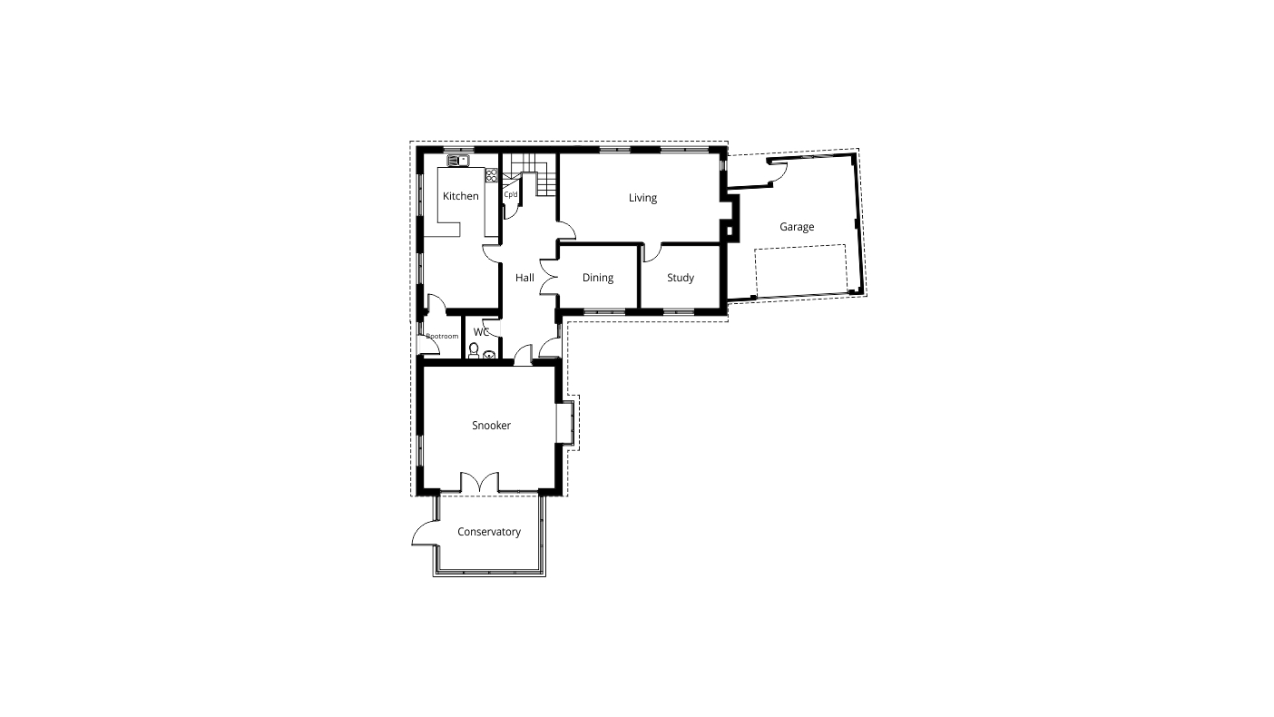 two storey rear extension planning permission ground floor measured survey drawing
