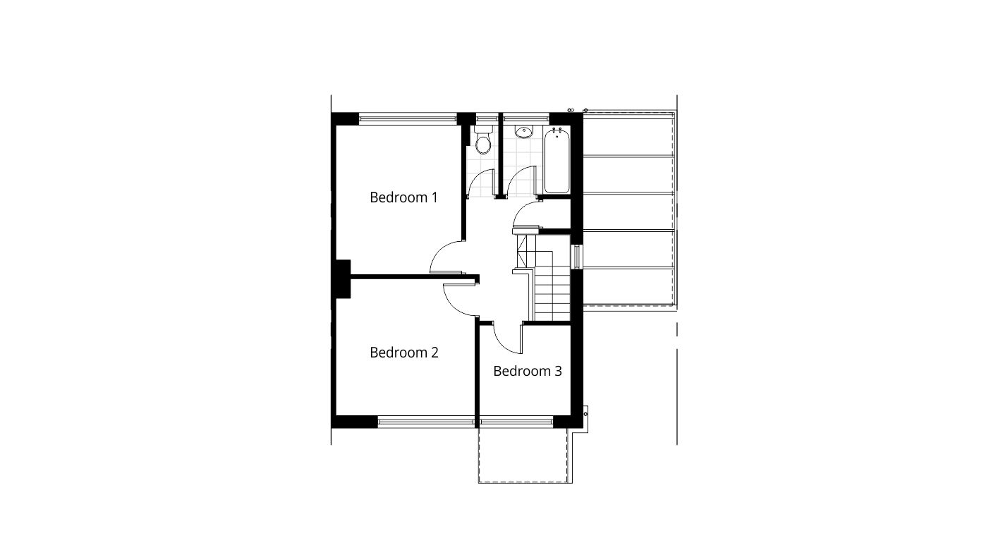 downstairs bathroom side extension drawing existing first floor plan