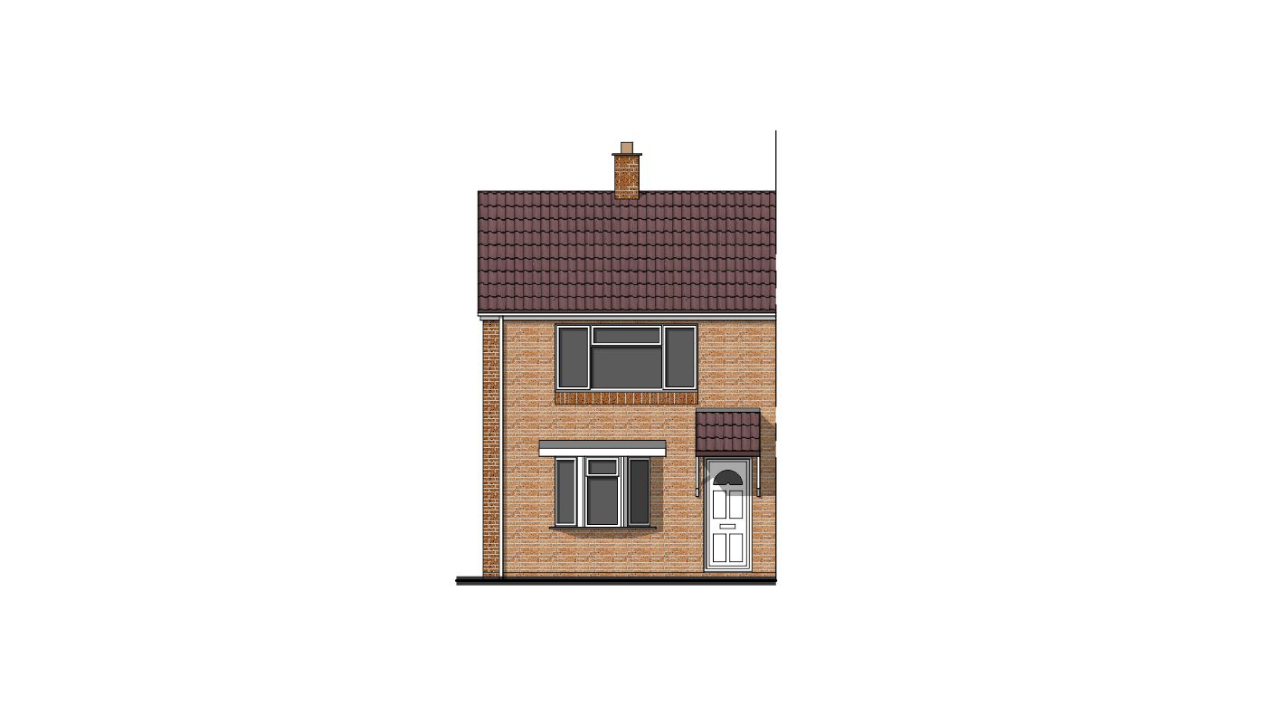 help with building regulation drawings to swindon building control existing front elevation
