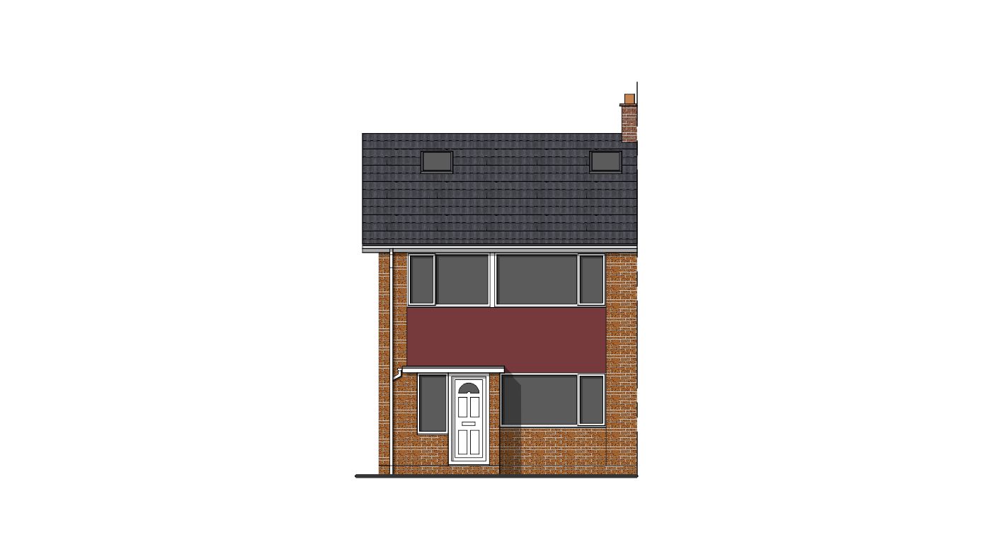 single storey rear extension permitted development drawings existing front elevation